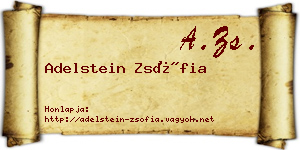Adelstein Zsófia névjegykártya